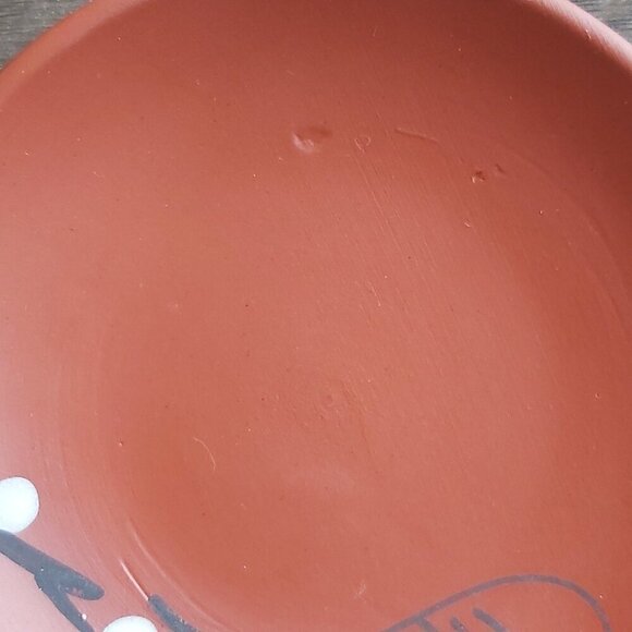 Hand Painted Ochoko Sake Tea Cups & Saucer Set, Plum Blossoms - Set Of 3 - Picture 5 of 8